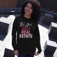This Girl Sells Real Estate Realtor Real Estate Agent Broker Long Sleeve T-Shirt Gifts for Her