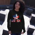 Happy Canada Day Usa Pride Us Flag Day Useh Canadian Long Sleeve T-Shirt Gifts for Her