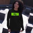 Hydrogen H2 Future Chemistry Lover Long Sleeve T-Shirt Gifts for Her