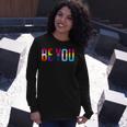 Be You Lgbt Flag Gay Pride Month Transgender Rainbow Lesbian Long Sleeve T-Shirt T-Shirt Gifts for Her