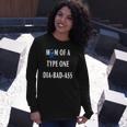 Mom Of A Type One Dia-Bad-Ass Diabetic Son Or Daughter Long Sleeve T-Shirt T-Shirt Gifts for Her
