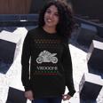 Motorcycle Ugly Christmaser Xmas 471 Shirt Unisex Long Sleeve Gifts for Her