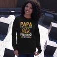 Papa Is My Name Fishing Is My Game Long Sleeve T-Shirt T-Shirt Gifts for Her