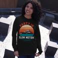 Party In Slow Motion Vintage Funny Boating Boating Gifts Unisex Long Sleeve Gifts for Her