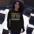 Retro Last Day Of School Schools Out For Summer Teacher V2 Long Sleeve T-Shirt T-Shirt Gifts for Her