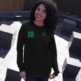 Retro Nigeria Football Jersey Nigerian Soccer Away Long Sleeve T-Shirt T-Shirt Gifts for Her