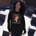 Santa Joe Biden Merry 4Th Of July Ugly Christmas Long Sleeve T-Shirt T-Shirt Gifts for Her