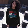 Shes My Firecracker His And Hers 4Th July Matching Couples Long Sleeve T-Shirt Gifts for Her