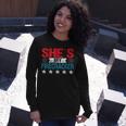 Shes My Firecracker His And Hers 4Th July Matching Couples Long Sleeve T-Shirt Gifts for Her