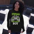 Stepdad Of The Birthday Boy Game Long Sleeve T-Shirt Gifts for Her