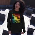 Straight Outta 5Th Grade Class Of 2022 Graduation Rainbow Long Sleeve T-Shirt T-Shirt Gifts for Her