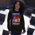 I Support Truckers Freedom Convoy 2022 V3 Long Sleeve T-Shirt Gifts for Her
