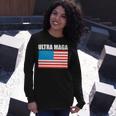 Ultra Maga Us Flag Long Sleeve T-Shirt Gifts for Her