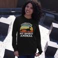Utahraptor Dinosaur Spirit Animal Paleontologist Long Sleeve T-Shirt T-Shirt Gifts for Her