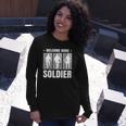 Welcome Home Soldier Usa Warrior Hero Military Long Sleeve T-Shirt T-Shirt Gifts for Her