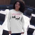 Baby Shower Text Design Welcome Little Angel Unisex Long Sleeve Gifts for Her