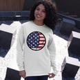 Basketball Fourth July 4Th Sports Patriotic Long Sleeve T-Shirt T-Shirt Gifts for Her