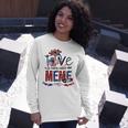 Being Called Meme Sunflower Usa Flag 684 Shirt Unisex Long Sleeve Gifts for Her