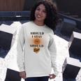 Best Seller Should I Stay Or Should Eggo Merchandise Unisex Long Sleeve Gifts for Her