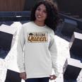 Caffeine Queen Graphic Shirt Design Unisex Long Sleeve Gifts for Her