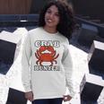 Crab Hunter Seafood Hunting Crabbing Lover Claws Shellfish Long Sleeve T-Shirt T-Shirt Gifts for Her