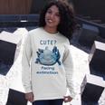 Cute Axolotl Facing Extinction Unisex Long Sleeve Gifts for Her