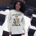 Dada Grandpa Worlds Best Dog Dada Long Sleeve T-Shirt Gifts for Her