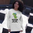Dinosaur Birthday Sister Of The Birthday Boy Long Sleeve T-Shirt T-Shirt Gifts for Her
