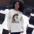 Eagle Mullet 4Th Of July American Flag Merica Usa Essential Long Sleeve T-Shirt T-Shirt Gifts for Her