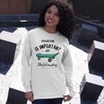 Education Is Important But Skateboarding Is Importanter Black Text Unisex Long Sleeve Gifts for Her