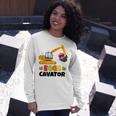 Excavator Shirts For Toddler Boys Girls Easter Eggs Cavator Unisex Long Sleeve Gifts for Her