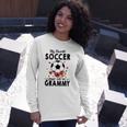 My Favorite Soccer Player Calls Me Grammy Flower Long Sleeve T-Shirt T-Shirt Gifts for Her