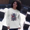 Funny Astronaut Monkey Ramen V2 Unisex Long Sleeve Gifts for Her