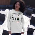 Funny Coolgiftcute Coffee Jazz Jazzmusiccoffeejazz Loverjazz Musicnashvillevintageguitar Unisex Long Sleeve Gifts for Her