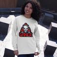 Gaming Headset With Skull Long Sleeve T-Shirt T-Shirt Gifts for Her