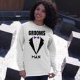 Groomsman Grooms Squad Stag Party Friends Themed Unisex Long Sleeve Gifts for Her