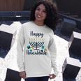 Happy Hanukkah Chanukah Pajama 893 Shirt Unisex Long Sleeve Gifts for Her