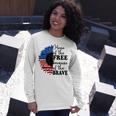 Home Of The Free Because Of The Brave Sunflower 4Th Of July Long Sleeve T-Shirt Gifts for Her