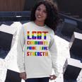 Lgbt Pride Month Lgbt History Month Slogan Shirt Lgbt Community Pride Love Strength Long Sleeve T-Shirt Gifts for Her