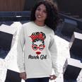 March Girl Women Face Wink Eye Bandana Birthday Gifts 548 Trending Shirt Unisex Long Sleeve Gifts for Her