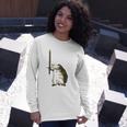 Mighty Hedgehog With Long Sword Long Sleeve T-Shirt T-Shirt Gifts for Her