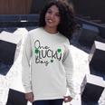 One Lucky Boy Funny St Patrick Day Unisex Long Sleeve Gifts for Her