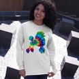 Poodle Tie Dye Vintage Hippie Dog Mom Dad Poodle Long Sleeve T-Shirt T-Shirt Gifts for Her