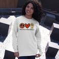 Protect Our End Guns Violence Wear Orange Peace Sign Long Sleeve T-Shirt T-Shirt Gifts for Her