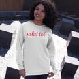 Salut Toi Hello You French Phrase Long Sleeve T-Shirt T-Shirt Gifts for Her