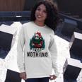 Skeleton Santa I Regret Nothing Christmas Unisex Long Sleeve Gifts for Her