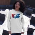 Vintage Usa Independence Day 4Th Of July Summer Typography Long Sleeve T-Shirt T-Shirt Gifts for Her