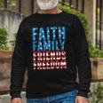 4Th Of July S For Faith Friends Freedom Long Sleeve T-Shirt T-Shirt Gifts for Old Men