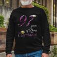 97 Years Old Awesome Floral 1925 97Th Birthday Long Sleeve T-Shirt Gifts for Old Men