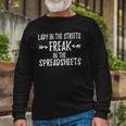 Accountant Lady In The Sheets Freak In The Spreadsheets Long Sleeve T-Shirt T-Shirt Gifts for Old Men
